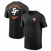 Men's San Francisco Giants Black 2025 City Connect T-Shirt,baseball caps,new era cap wholesale,wholesale hats